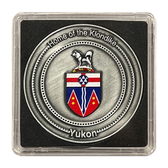 Pièce de collection édition limitée pour le Yukon dans une boîte à monnaie NOBILE