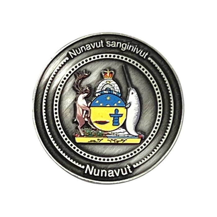 Pièce de collection édition limitée pour le Nunavut dans une boîte à monnaie NOBILE