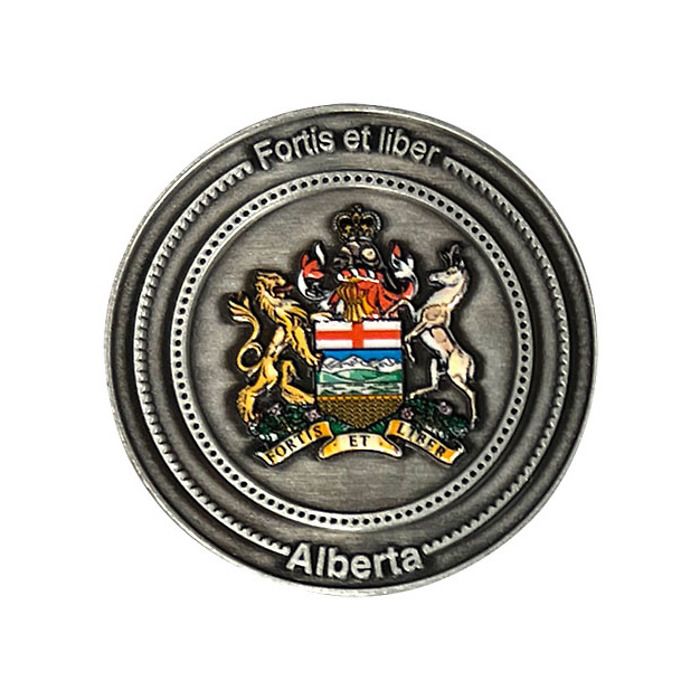 Pièce de collection édition limitée pour l’Alberta dans une boîte à monnaie NOBILE