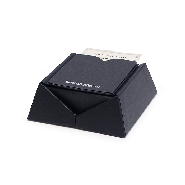 Porta écrin numismatique pour une capsule ronde 26/27 mm, noire