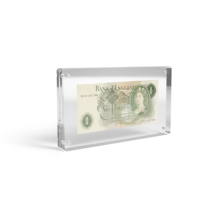 Expressio 170 - Cadre acrylique pour un billet de banque jusqu'à 170 x 85 mm