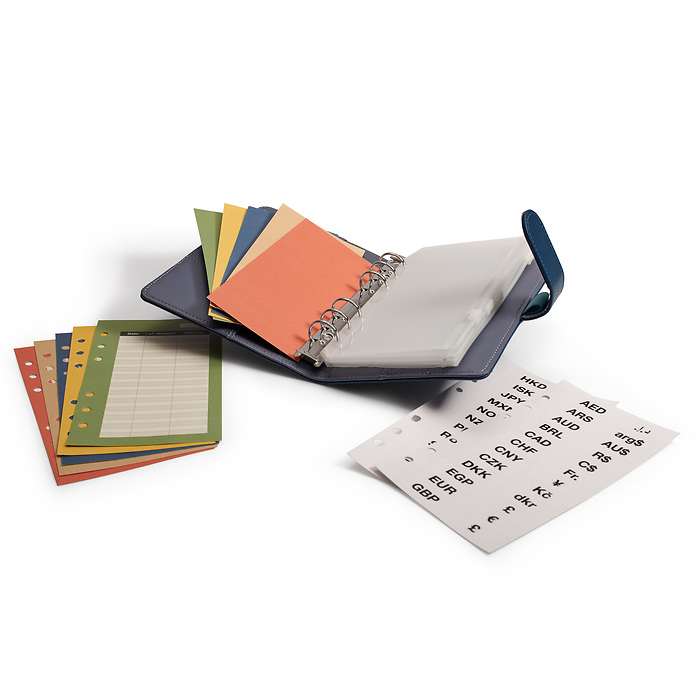 Oslo Midnight - Travel Money reliure à anneaux avec 5 pochettes