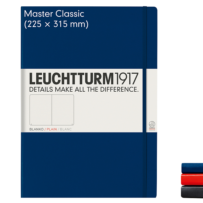 Carnet Master (A4+), couverture rigide, 233 pages numérotées