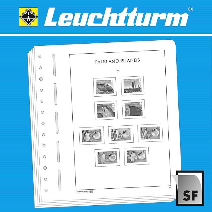 LEUCHTTURM SF-Feuilles préimprimé Falkland Islands