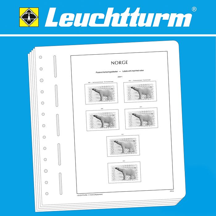 LEUCHTTURM SF Feuilles préimprimées Norvège ATMS