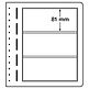 LEUCHTTURM feuilles neutres LB, 3 compartiments, 190x 81 mm