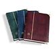 Classeur de Luxe A4, 64pages blanches, couverture façon croco avec coins métalliques, vert