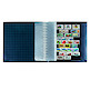 LEUCHTTURM Recharges cartonnées ALPHA S, noires, 9 bandes transparentes