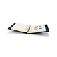 LEUCHTTURM Reliure à anneaux EXCELLENT DE, Design Classic avec étui de protection, bleu