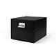 Boîte de rangement LOGIK, format intérieur 220 x 168 mm, noir