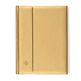 Classeur à bandes COMFORT, Din A4, 64 pages couleur chamois, couverture ouatinée, doré