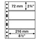 Feuilles en plastique GRANDE EASY, 4 pochettes horiz.billets banque, PP, clair, paq. de 50