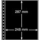 LEUCHTTURM Feuilles R, 1 compartiment, noir, paq. de 5