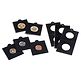 Etuis carton MATRIX, noir, diamètre intérieur 20 mm, autocollants, paquet de 100