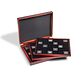 Coffret numismatique VOLTERRA  TRIO pour 3x 30 capsules QUADRUM Mini, 38 x 38 mm, noir