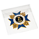 Pochette de protection pour médailles et insignes militaires 90 mm, paquet de 50