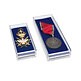 Capsules pour médailles S, 98 x 44 x 22 mm mm, en bleu, paquet de 5