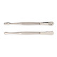 Pinzette Luxus, 12 cm, mit Etui, Gebogen